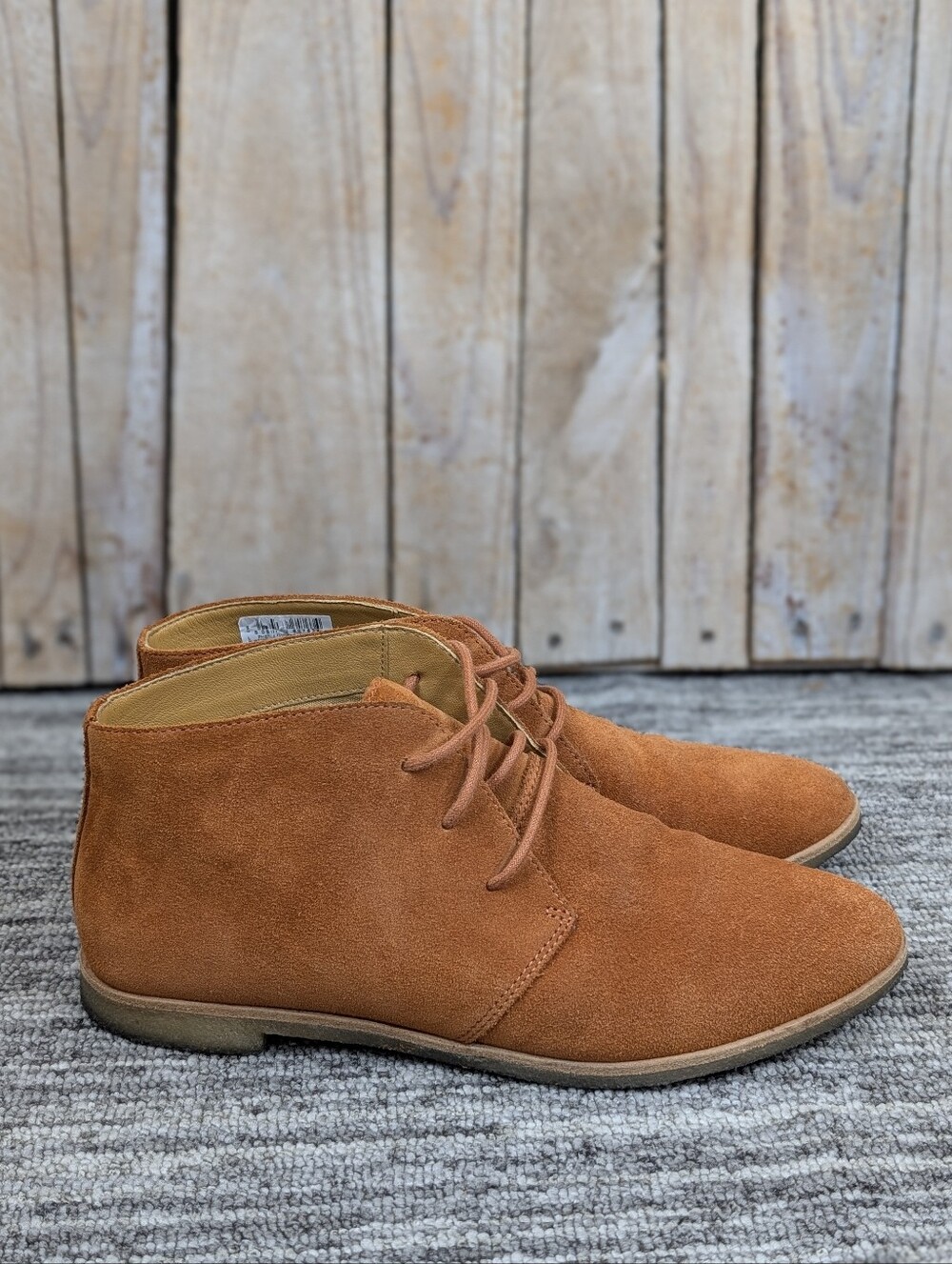 Clarks: Women's Phenia Desert Suede Booties - Orange - Size 9